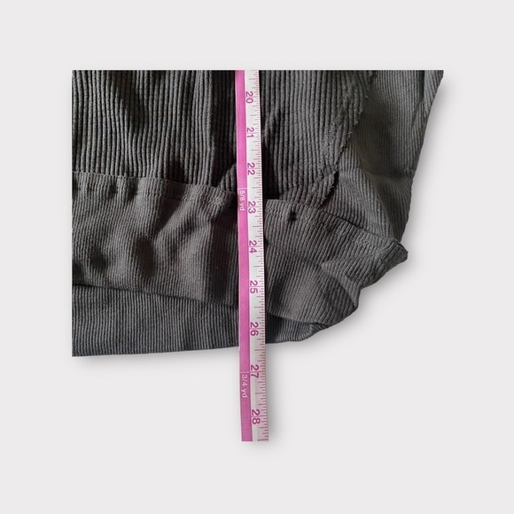 NWT Free People Santa Clara Thermal Black Long Sleeve T-Shirt Sz M - Picture 4 of 6